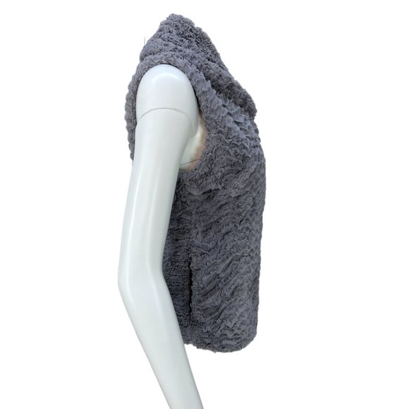 PATAGONIA Feather Gray Pelage Faux Fur Fleece Vest Sz Small - Picture 3 of 8